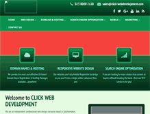 Tablet Screenshot of click-webdevelopment.com